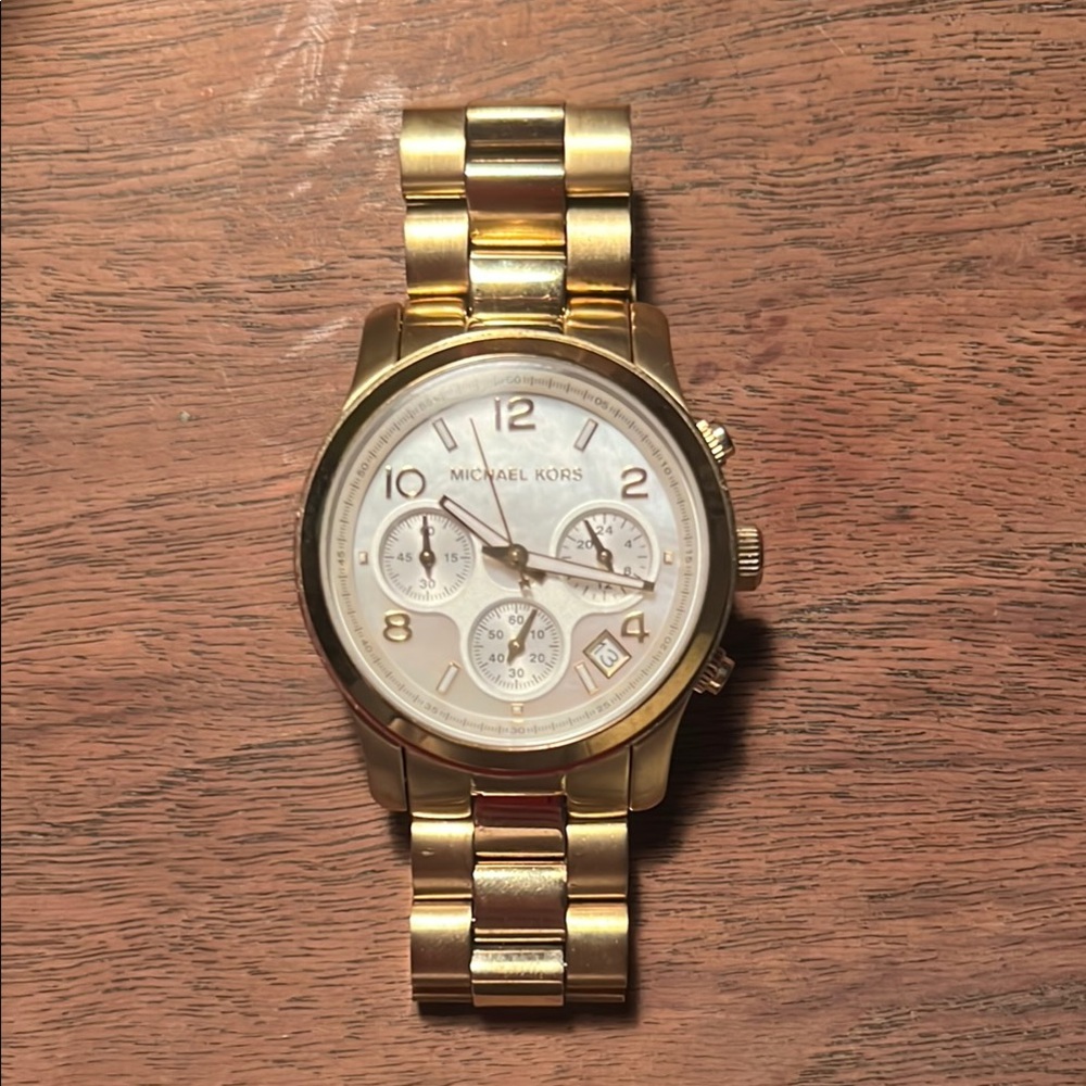 Michael Kors Gold Chronograph Watch